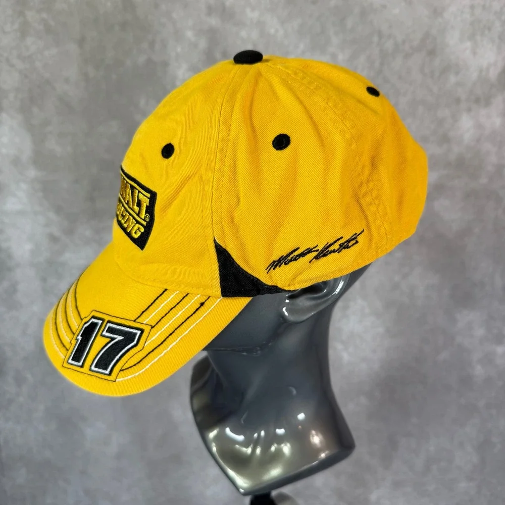 DeWalt NASCAR Racing Hat Mens OSFM Yellow Embroidered 17 Kenseth Chase Authentic